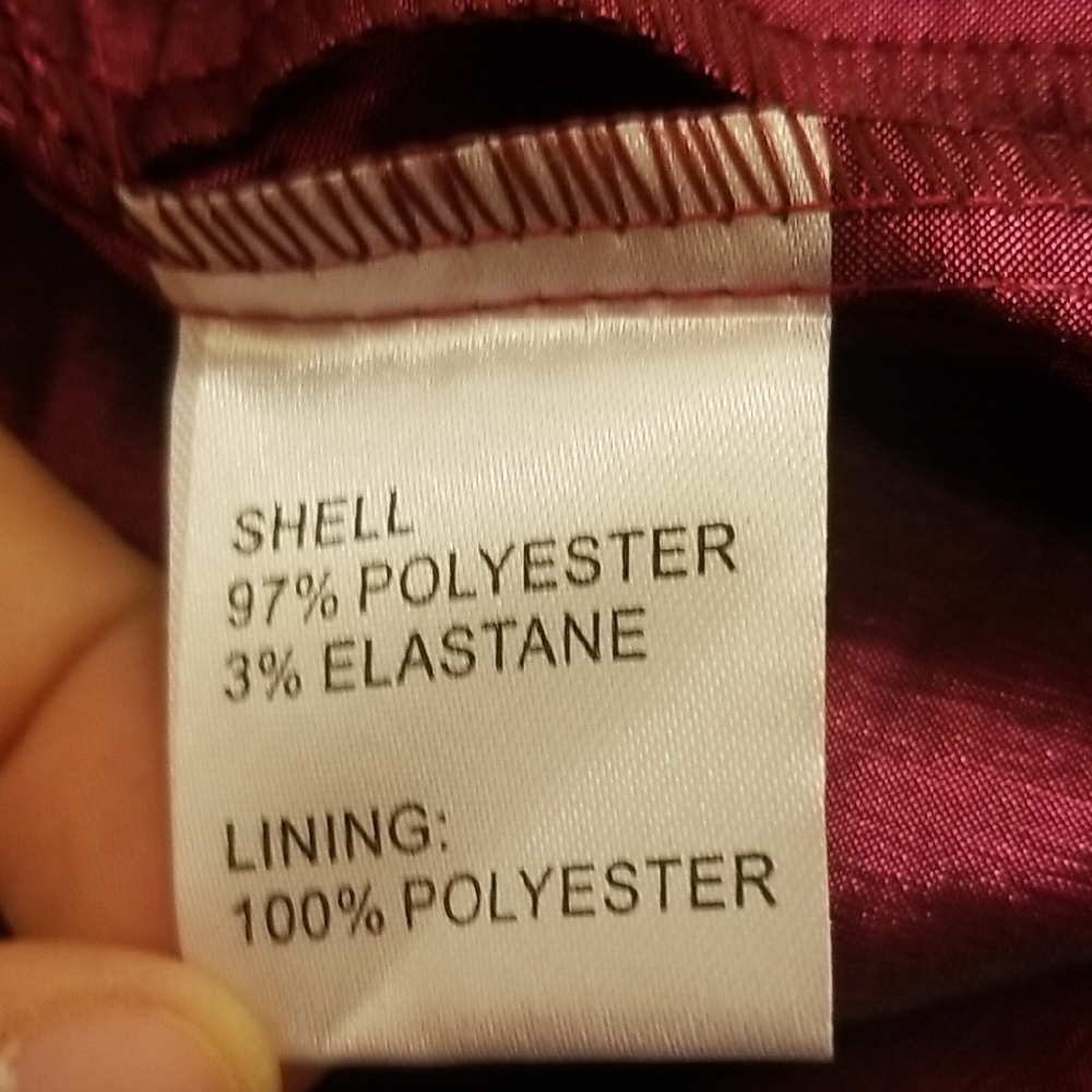 NWT Chic Strapless Burgundy Dress Juniors XL - Picture 11 of 12